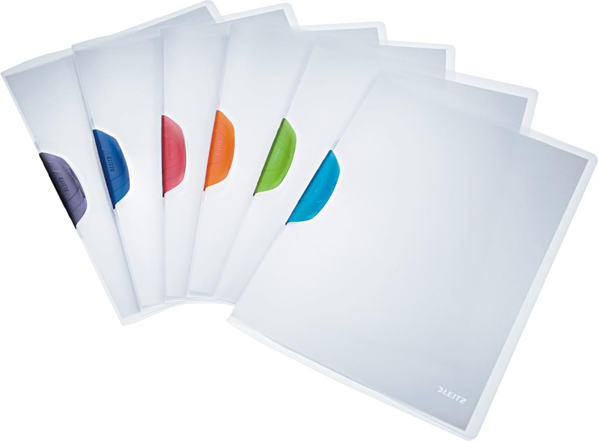 Leitz ColorClip Magic 41740099 Clipboards A4 Polypropylene Pack of 6 Assorted Colours