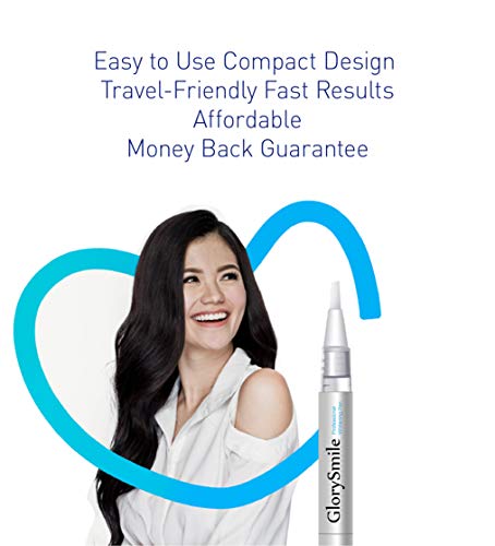 Teeth Whitening Gel Pen - GlorySmile Teeth Whitening Treatments Kit Safe 35% Carbamide Peroxide Effective No Sensitivity Teeth Whitener Travel-Friendly Dental Whitening Pen(3 Pack)