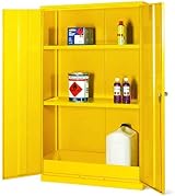 The Products Store COSHH Chemical Storage Cabinet - Flammable Metal Cupboard, 2 view 1