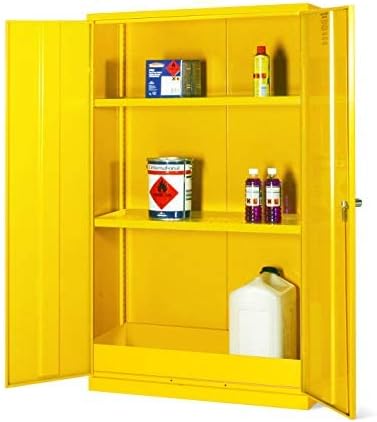 The Products Store COSHH Chemical Storage Cabinet - Flammable Metal Cupboard, 2