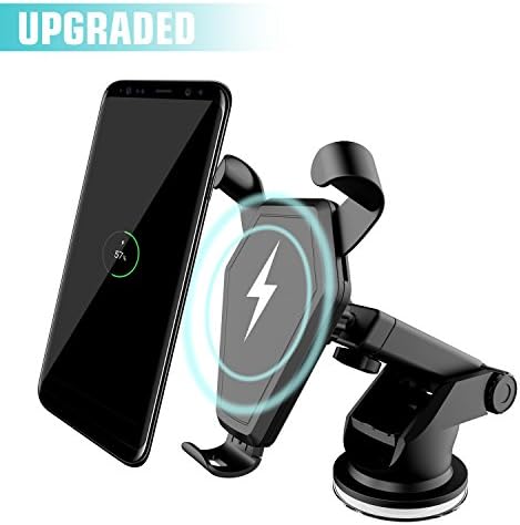 Wireless Car Charger, Qi Fast Charger Car Mount Air Vent Gravity Phone Holder for Samsung Galaxy S8/S8+/S7 Edge/S6 Edge+, Standard Charger for iPhone 8/8+/iPhone X and all Qi-Enabled Devices
