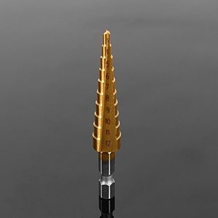 Generic 1Pc New Durable 3-12mm HSS Triangle Shank Pagoda Step Drill Bit