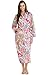 Alexander Del Rossa Womens Cotton Robe, Lightweight Woven Bathrobe, Large Vibrant Pink Paisley (A0515P81LG)