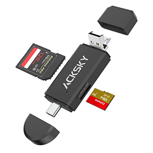 ACKSKY 3-in-1 SD Card Reader
