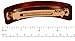 Parcelona French Courbe 3.5 Inches Strong Grip Celluloid Tortoise Shell Curved Large Automatic Hair Clip Hair Barrette