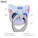 PZOZ Cell Phone Finger Ring Movie Grip Universal Smartphone Dock Car Mount/Sticky Stand/Holder/Kickstand for iPhone 7 6 Plus--Cat (Big eyes)