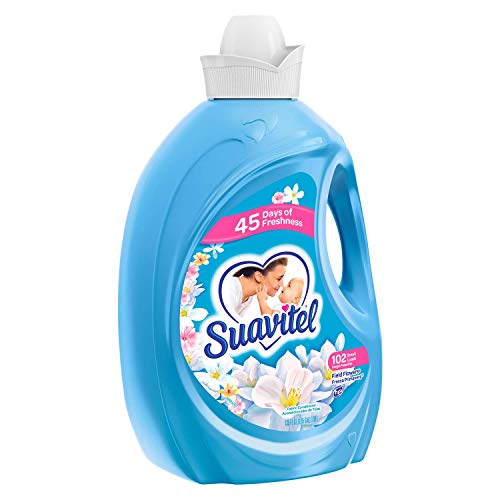 SUAVITEL Fabric Softener, Field Flowers, 102 Laundry Loads, Laundry