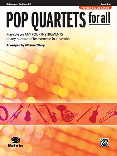 Pop Quartets for All: B-flat Trumpet, Baritone T.C. (For All Series)
