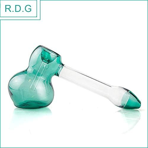 2019 Newest Design of 5.9 Inch Handmade Art Glass Tube Weed Smokīng Pipe (Willow Green)