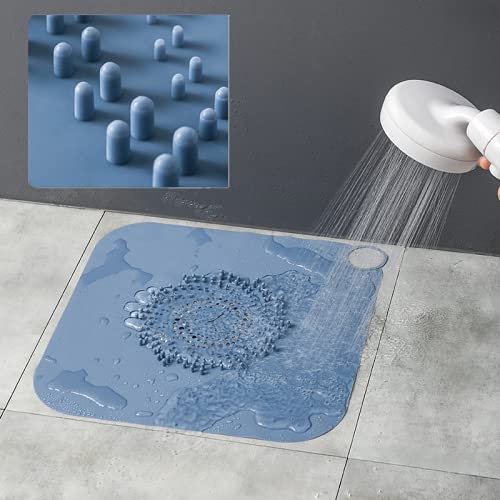 Silicone Shower Drain Hair Catcher,Shower Hair Stopper,Shower Drain Strainer,Silicone Drain Covers,Bathroom Drain Protector
