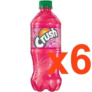 Crush Cream Soda Carbonated Soft Drink 6 x 591ml 19.98oz bottles from Canada