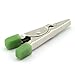 TOTOT 50PCS Alligator Clips Test Crocodile Clamps 45mm Silver Tone With Green Handle