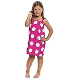 Terry Cotton Girls Bath Wrap, Polka Dotted Cover Ups