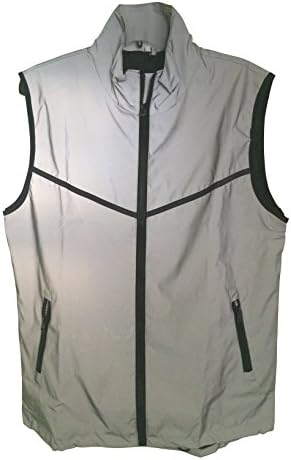 BrightLuz High Visibility Super Reflective Cycling Running Walking Vest (X-Large)