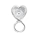 SENFAI Shinning Crystal Heart Shape Magnetic Eyeglass Holder Brooch Jewelry