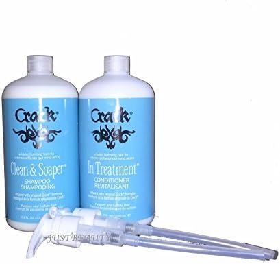 PROLOCKS CRACK CLEAN &amp; SOAPER SHAMPOO &amp; IN TREATMENT CONDITIONER REVITALISANT 33.8 OZ ** PUMP INCLUDED ** by PROLOCKS CRACK