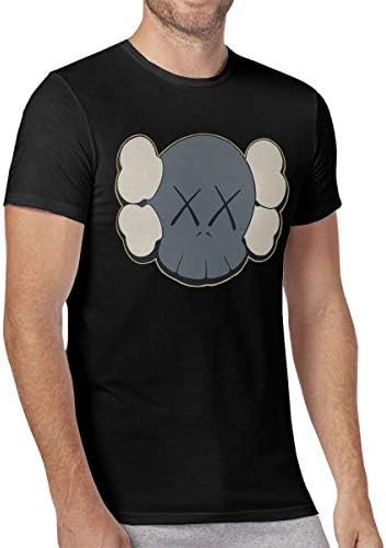 Kunisom KAWS T Shirt Short Sleeve Sports Shirt Gym Tees for Men