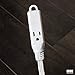 Iron Forge Cable 25 ft Flat Plug White Extension Cord with 3 Outlets - 16/3 SJTW 3 Prong Indoor Extension Cord with Multiple Outlets