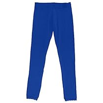 French Toast Toddler Girls' Lace Trim Legging, Princess Blue, 3T