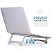Adjustable Laptop Stand,Portable Notebook Riser,Multifunction Adjustable Desktop Holder,for All 11-15.6 Inch Mac Book,HP,Dell,IBM,iPad Tablet Heat Dissipation Using (Silver).thumb 2