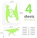FLY SPRAY Large Size 9pcs Creative Luminous Wall Decorative Dinosaur Sticker Glow in The Dark Light Decor Removable Vinyl Decals Mural Baby Nursery Room