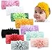 Baby Girl Nylon Headbands Newborn Infant Toddler Bow Hairbands Soft Headwrap Children Hair Accessories (10PACK-MUL8)
