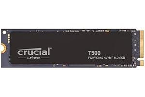 Crucial T500 1TB Gen4 NVMe M.2 Internal Gaming SSD, Up to 7300MB/s, Laptop & Desktop Compatible + 1mo Adobe CC All Apps - CT1000T500SSD8