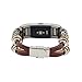 Band for Fitbit Charge 2; Mosunx Leather Quick Install Band Strap For Fitbit Charge 2 (Brown)
