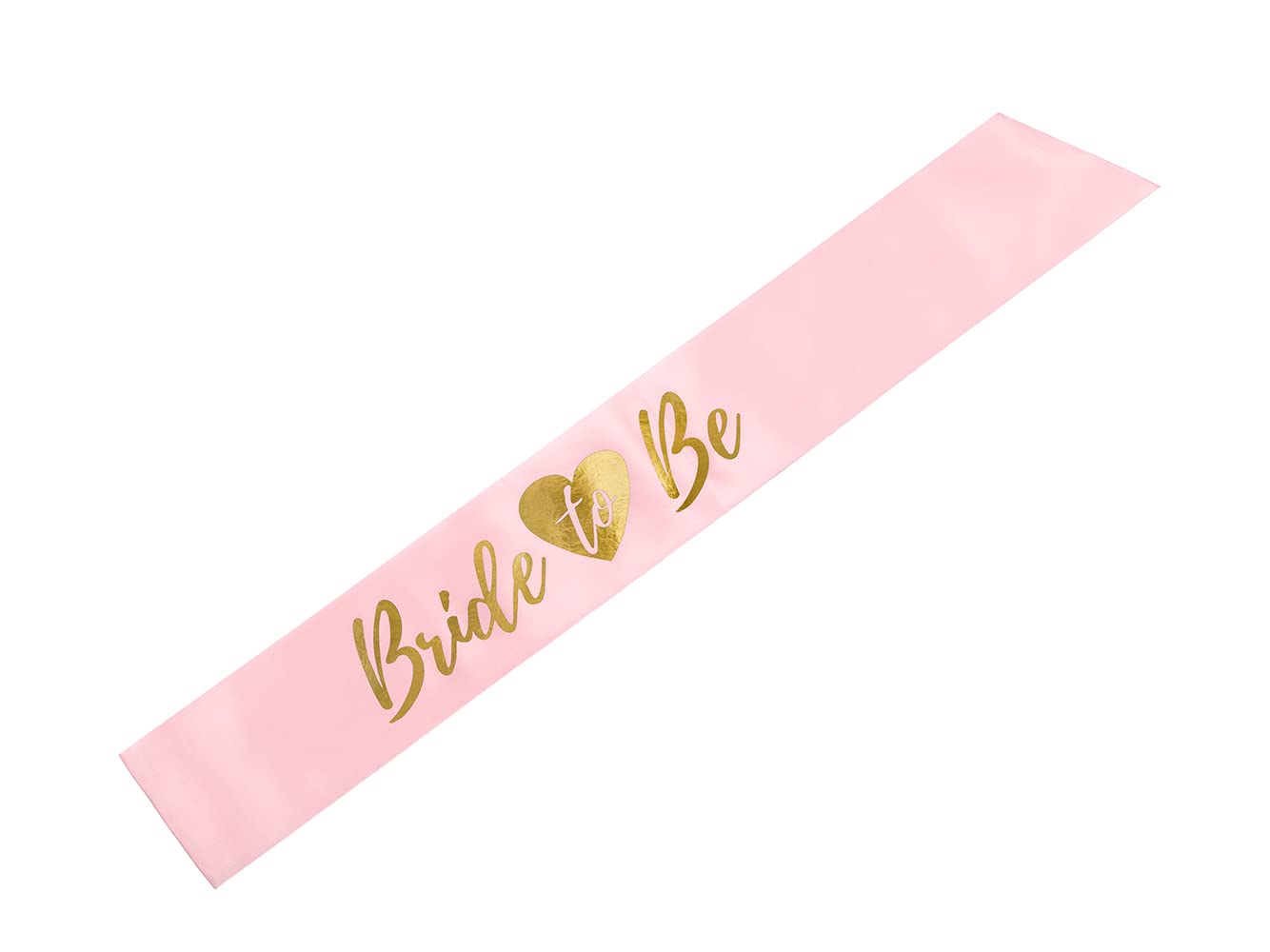Bride to Be Satin Sash Pink & Gold, Wedding, Hen Night Party and Bridal Shower