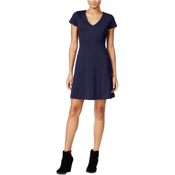 Maison Jules Women's Lace-Inset Sleeveless Fit & Flare Dress (XL, Bright  Sapphire) at Amazon Women's Clothing store
