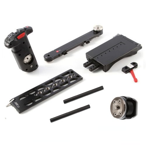 JTZ DP30 15mm Rail Electric Handle Grip Shoulder Pad Mount Extension Arm Bracket for JTZ Camera Cage Rig Arri Rosette Tooth Sony A7 A7s A7r II III A9 Panasonic C100 C300 C500 FS5 FS7 Camera