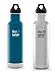 Klean Kanteen 20oz Classic Vacuum Insulated Stainless Steel Water Bottles (w/Loop Cap) 2 Pack Combo Set