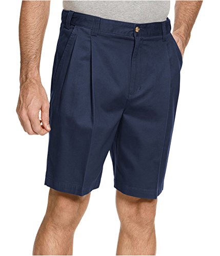 geoffrey beene mens extender double waist casual chino shorts