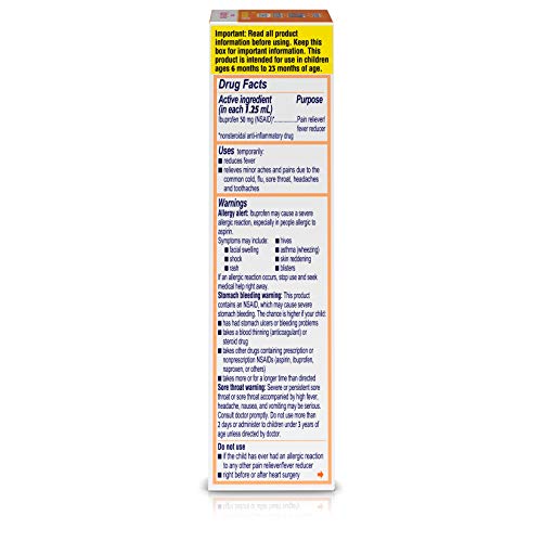 Motrin Infants Concentrated Liquid Medicine Drops with Ibuprofen, Berry, 1 fl. oz Pricepulse