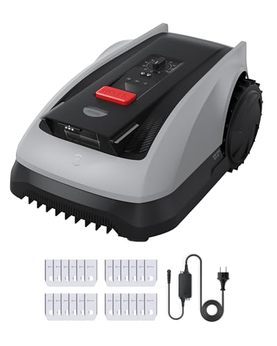 ECOVACS Goat O600 RTK Care Kit Mähroboter Ohne Begrenzungskabel, 600 m², RTK+Vision-Navigation, Rasenmähroboter, KI-Hindernisvermeidung, App Steuerung