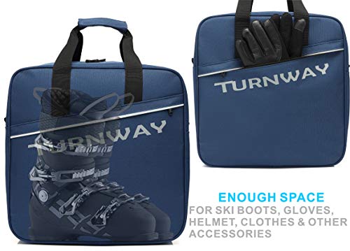 TurnWay Ski/Snowboard Boot Bag/Packing Ski Boots, Gloves, Helmet, Goggles & Extras