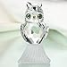 H&D Clear Crystal Owl Figurine Collection Paperweight Table Centerpiece Ornament