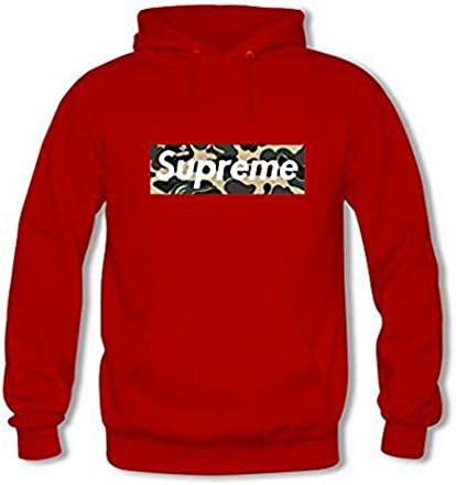 Men's Cool Supreme Logo Printed Fashion Pullover Hoodies Sweatshirt