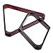 OwnMy Set of 2 Wooden Billiard Ball Rack Set, Vintage Solid Wood Billiard 8-Ball Triangle Rack & 9-Ball Diamond Rack Table Pool Ball Racks (Mahogany Color)