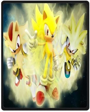 Innovation Personalized Fashion Design Custom Cartoon Super Sonic Blanket Indoor and Outdoor Fleece Blanket Sofa Bedding Throw Blanket/Travel Blankets 40x50 Inches