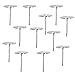 Sterling Silver 6mm Glue-On Earring Post (12 Pieces)