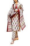 ladyline Jaipuri Cotton Printed Lace Work Salwar