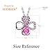 NEEMODA Necklace for Women Crystal Pendant Four-Leaf Clover Flower Jewelry Gifts for Her
