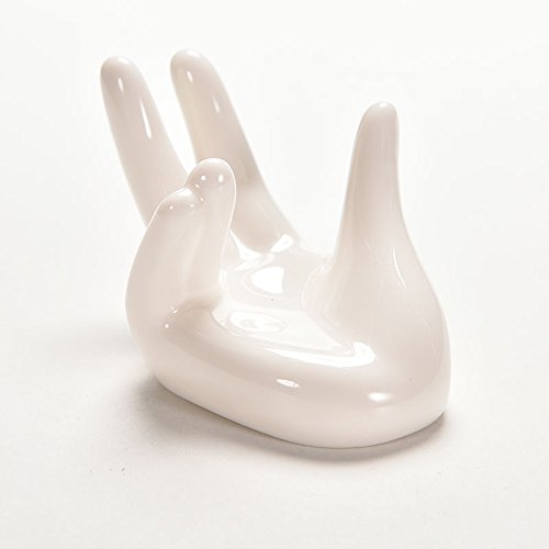 7thLake Porcelain Ceramic Air Plant Tillandsia Holder Flower Planter Office Desk Decor