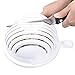 New Salad Cutter Bowl, LetsFunny Vegetable Cutter Bowl, To Slice Fruit Vegetable In 60 Seconds (white)