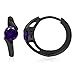 Silvershake 5mm Natural African Amethyst Black Rhodium Plated 925 Sterling Silver Huggie Hoop Earrings