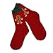 TeeHee Christmas Holiday Cozy Fuzzy Crew Socks 3-Pack for Kids (6-8 Years, Gingerbread)