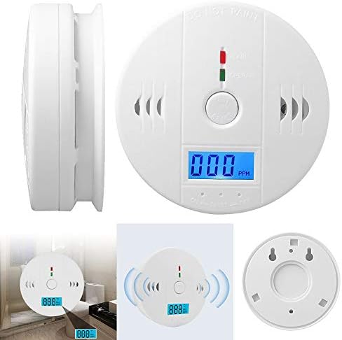 MAHO [Upgraded Version]Carbon Monoxide Alarm, Battery Operated Carbon Monoxide Detector with Display,Voice and Electrochemical Carbon Monoxide Sensing Technology for Home Kitchen Room