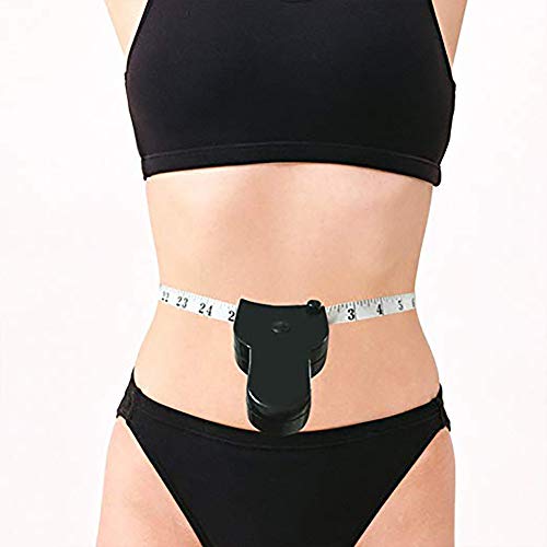 Body Fat Measuring Tape Body Fat Caliper Care Touch Measure Tape Waist Body Tape Measure Measuring Waist and Arms Black