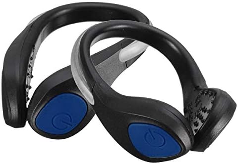 SUAVER Running Lights LED Shoe Clips Light Rainproof Led Safety Shoe Light with 2 Modes Night Safety Outdoor Sport Gear LED Bright Light for Running,Cycling,Walking, Jogging,Horse Riding 1 Pair